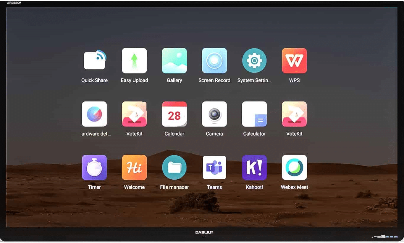 Wacebo DabliuTouch E1N-147L 4K 75" Interactive Touch Screen